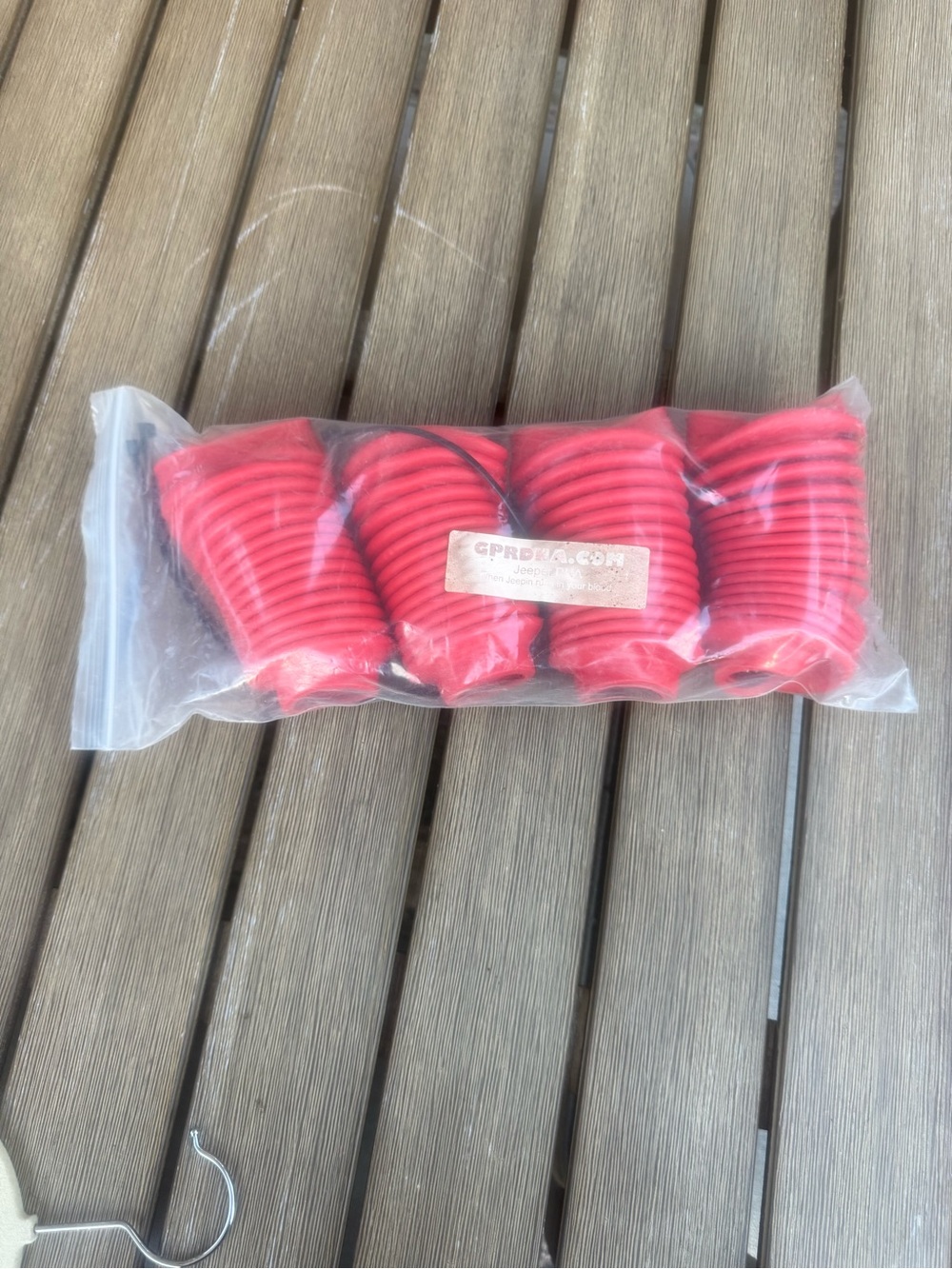 Jeep DNA Red Shock Absorber Boots Set of 4 New GPRDNA Off Road Accessories